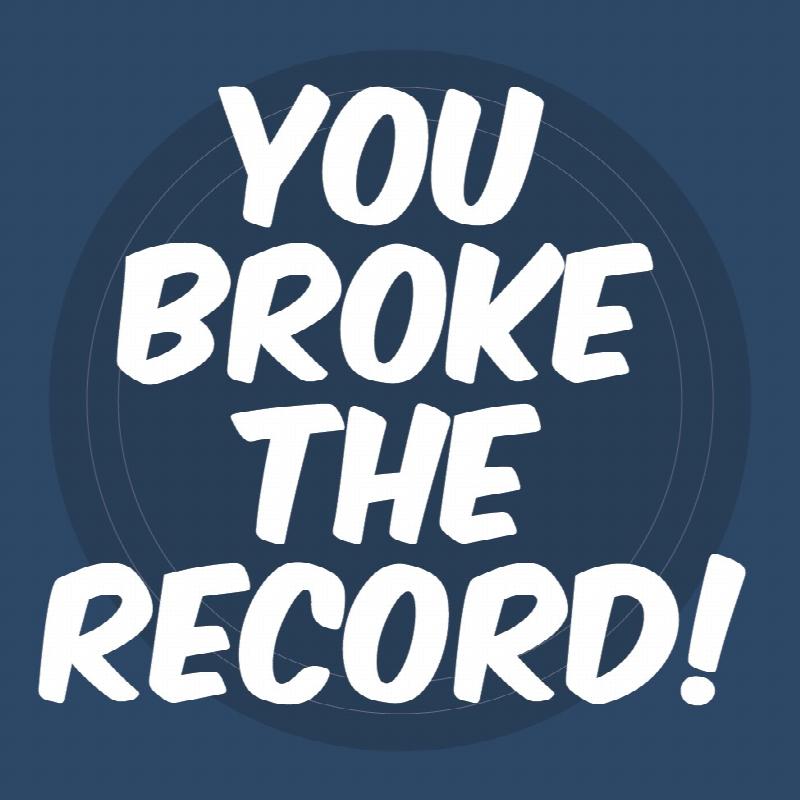 Broken Record Award Trophy Gold Plated 12" LP Album